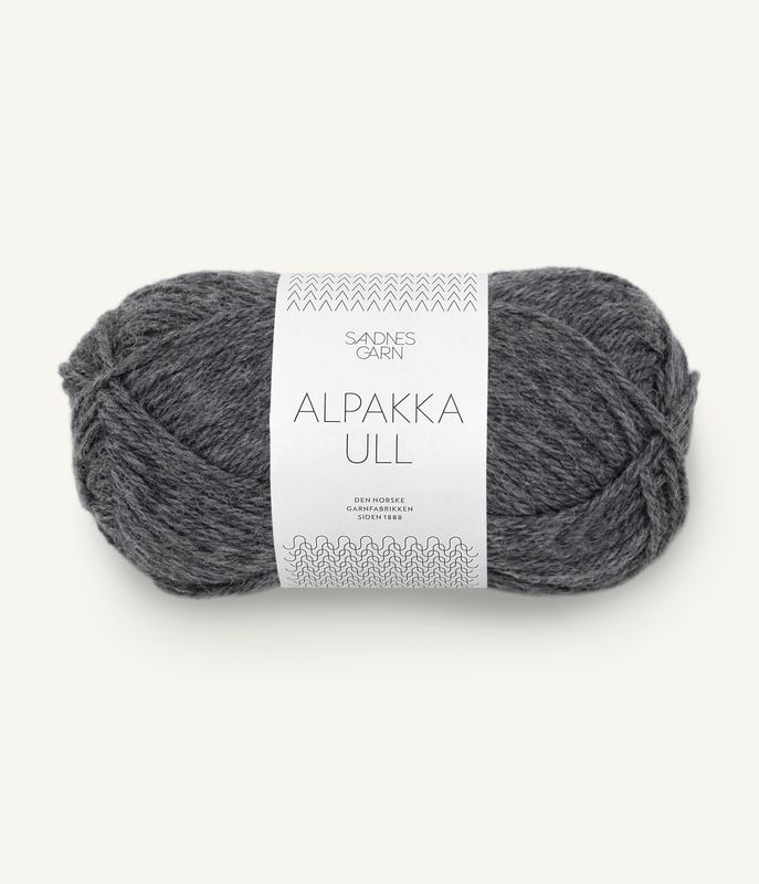 Alpakka Ull 1053 Dark Grey Melange